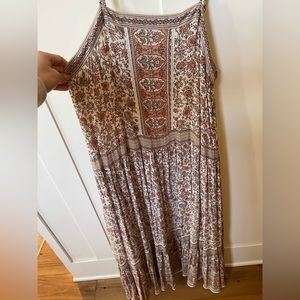 Spell and the Gypsy Coral Floral Maxi Dress